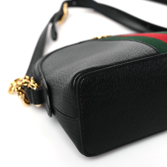 Gucci Calfskin Gg Web Small Ophidia #126860G10B - Picture 8 of 10